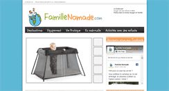 Desktop Screenshot of famillenomade.com