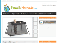 Tablet Screenshot of famillenomade.com